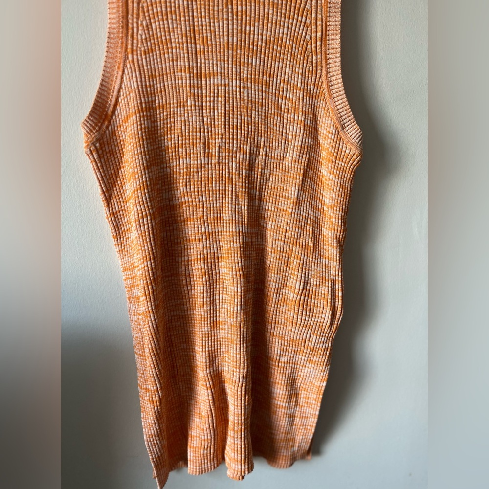 COS Tangerine Ribbed Tank Top - Picture 2 of 10